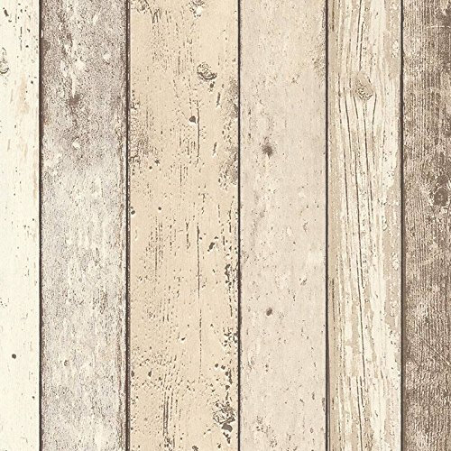 AS Creation Wood Effect Wallpaper Distressed Wooden Grain Surf Beach Hut Vinyl 4 Colours