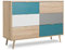 Kommode - Patchwork (B/H/T: ca.: 120 x 85 x 40 cm) skandinavisches Design - Vollholzfüße