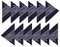 BOOLAVARD 1, 6, 9 oder 12 Stück Cowboy Bandanas Bandana mit original Paisley Muster,12er pack,Marineblau