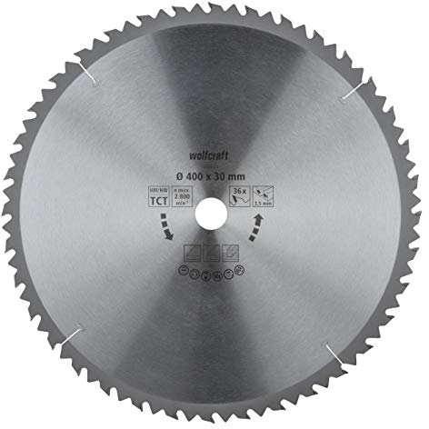 wolfcraft |Tischkreissägeblatt - Ø 400 mm - schnelle, grobe Schnitte |6594000