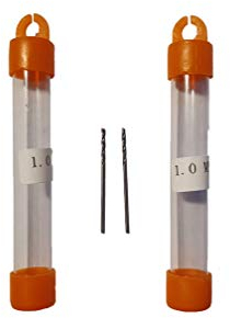 jjw-germany HSS-G Lot de 2 forets à bois hélicoïdaux de précision (D = 1,0 mm)