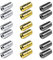 Nifocc Shoelaces Buckle Lock Metal Laces Clasps Capsule Shoelaces Tip Ends for Sneaker Hiking Boots Board Shoes Casual Shoes - 18 Pcs Golden Silver Black