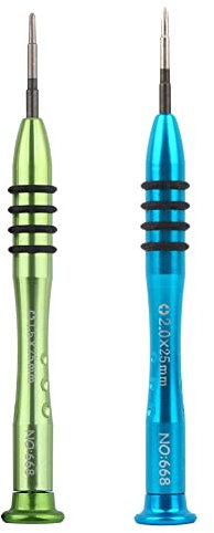 PH000 et PH00 Tournevis cruciforme 1,5 mm 2,0 mm pour téléphone portable, ordinateur portable, PC, outils de réparation