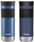 Contigo SNAPSEAL Isolierter Edelstahl-Reisebecher mit Griff, 590 ml, Blauer Mais, Transparent Satin & Midnight Berry