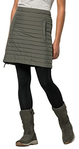 Jack Wolfskin Damen ICEGUARD Skirt Outdoorrock, Dusty Olive, L