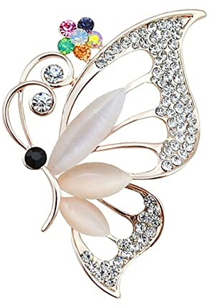Wendalern Strass Schmetterling Brosche Pin Funkelnden Kristall Hohlen Schmetterling Brosche Klassische Hochzeit Brautstrauß Pin Vintage Insekten Abzeichen Korsage Schmuck Für Frauen Mädchen