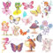 ACWOO Glitzer Tattoo Set Kinder Tattoo Kinder Mädchen, 150+ Temporäre Tattoos zum Aufkleben Kindertattoos, Schmetterling Tattoo Kinder als Mitgebsel Kindergeburtstag,Kleine Geschenke für Kinder