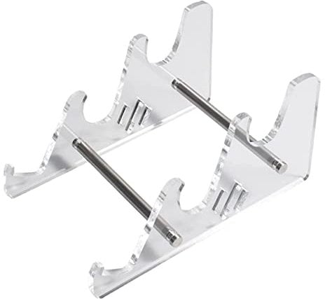 fanelod Keyboard Display Stand Acrylic, Keyboard Holder Transparent Acrylic Stand, Multiple Tiers Display Keyboard Holder, Keyboard Frame Holder For Desktop Home Store Storage Rack