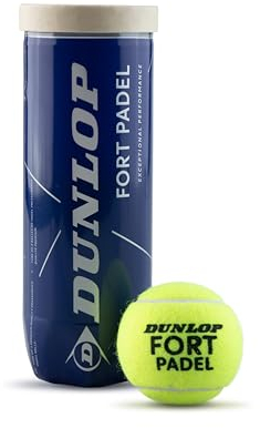 Dunlop Fort Padel - Pelotas de pádel aprobadas por la FIP para Partidos de Torneo (Lata 1x3)