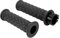 Throttle Handle, 25mm 2pcs Motorcycle Handle Grip Easy Control Universal for Motorbike (Black)