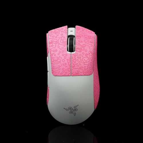 Cinta de agarre para mouse compatible con Razer Deathadder V3 Pro Gaming Mouse Skate Lizard Skin antideslizante Suck Sweat Pre Cut Kit de actualización de ratones para Razer Deathadder V3 Pro