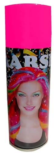 225ml Metallic Haarspray Color-Spray bunte Haarfarbe Karneval Fasching auswaschbar Farbspray-dose (Pink)
