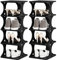eSituro Schuhregal mit 5 Ebenen, 2er Set, Schuhablage schmal, Schuhorganizer Schuhaufbewahrung platzsparend, Schuhständer, für Flur Wohnzimmer Schlafzimmer Eingangsbereich, Schwarz