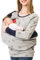 Damen Stillpullover Winter Baumwolle Langarm Einfarbig Rollkragen Zweilagiges Stillen Sweatshirt Hoodie mit Taschen für Schwangerschaft Basic Stillzeit Umstandsmode Stillshirts Mit (Silver #1, M)