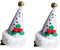 Dcaknri Weihnachtsmütze Haarspange mit Nikolausmütze, Haarnadel, Nikolausmütze, Kopfschmuck, Weihnachtsmann-Kostüm, Requisite, Plüschmütze, Haarschmuck