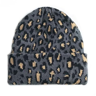 SMTCM Strickmütze Leoparden Winter Gestrickte Beanie Leopardenmuster Wollmütze Damen Wintermütze Warme Mütze Tierdruck Leopardmütze Animal Print Beanie Hut Skimütze für Frauen Herren Outdoor Reiten