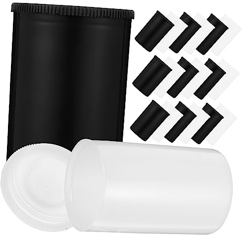 SHINEOFI 20pcs Film Storage Containers Film Canisters Camera Reel Case Pe Material
