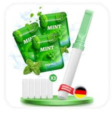 S2.0 1 Flavoured Air Inhaler with 15Pcs Mint-Flavoured Filters Anxiety Relief Habit Replacing Breathing Stick
