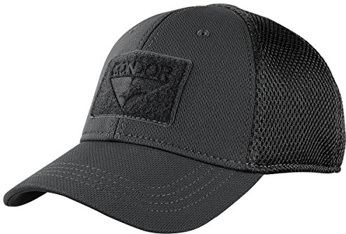 Condor Herren Flex Mesh Taktische Basecap Schwarz Größe S/M