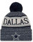 New Era ONF18 Sport Knit Bommelmütze Dallas Cowboys Blau, Size:ONE Size