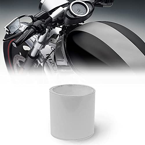 Strisce Adesive Moto Bike Racing Stripe 1 Filo, Argento, 10 cm x 2 m