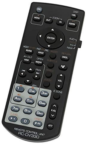VINABTY RC-DV330 Telecomando sostitutivo compatibile con Kenwood Car Monitor Video System DNX7120 DNX7220 DNX7320 DNX7000EX DNX7140 DNX7240BT DNX7340BT DDX714