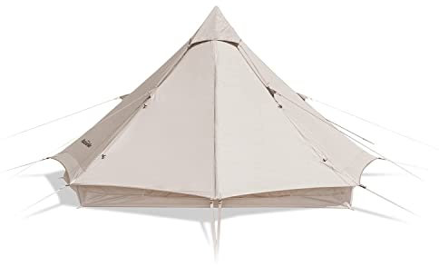 Naturehike Brighten 6.4 Baumwoll Zelt Pyramidenzelt Mehrpersonen-Familienglamping (Treibsand Gold)