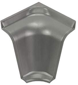 DQ-PP 1 barre d'angle intérieur - Anthracite - 38 x 50 mm - PVC - Plinthe de finition pour plan de travail, cuisine, plinthe de finition