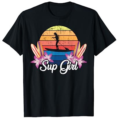 Stand Up Paddling Mädchen Wassersport SUP Stand Up Paddeln T-Shirt