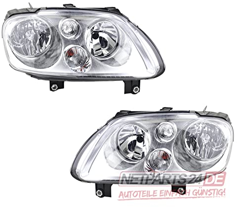 Johns, Scheinwerfer Satz passend für VW Touran Scheinwerf. 1T von 2003 bis 2006 Set li+re H7/H7 Blinker