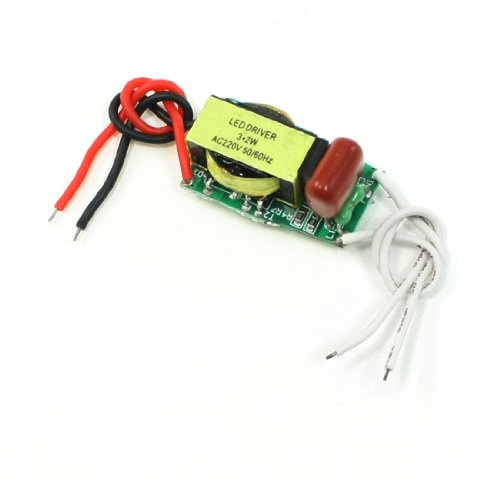 Ruilogod AC 110-220V DC 30-66V TRASFORMATORE DI ALIMENTAZIONE 300MA per LED 3x2W