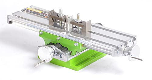 YULIN SUN Kreuztisch Frästisch Koordinatentisch, Multifunktions Kreuz X-Y Schieb Frässchraubstock Tischbohrmaschine, Metall Arbeitstisch Frästisch für Ständerbohrmaschine breite Backen, 330 x 95mm