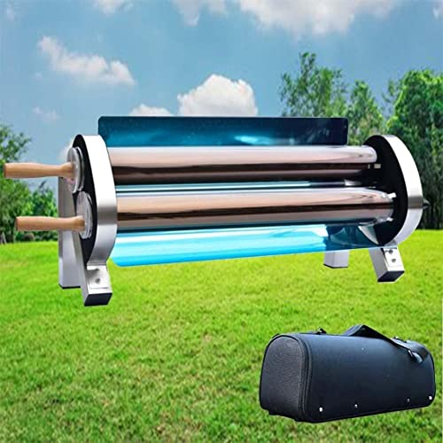 YILEFU Four Solaire,Cuisinière Solaire Portable,2.6L Grande Capacité Cuisinière Solaire Four Extérieur Camping à Double Tube Réchaud,pour 2 à 3 Personnes - Randonnée,Fête de Famille