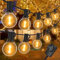 SUWIN 30M Lichterkette Glühbirnen Außen, mit 50+2 LED Glühbirnen, IP45 Wasserdicht, Lichterkette Strom Warmweiß für Garten, Terrasse, Weihnachten, Partys