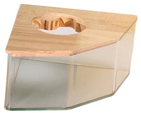 Baoblaze Hamster Sand Bath Container, Acrylic Shower and Digging Room for Mice Lemming Gerbils, Pentagram S