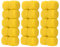 SPYMINNPOO 30 STÜCKE 16 MM Blanko Würfel Set, Kunststoff Abgerundete 6-seitige Würfel Würfel Für Spiel Party Spaß DIY Aufkleber Matheunterricht (Gelb)