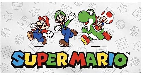 Theonoi Serviette de sauna, serviette de plage, serviette de bain, pour enfant, 70 x 140 cm, cadeau garçon en microfibre (Mario)