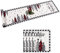 Yugarlibi Tischläufer Weihnachten 5er Sets, Weiß Moderne Abwaschbar Tischläufer Leinenoptik Stoff Fleckschutz Tischtuch 183x35cm mit 4 rutschfeste Tischsets 45x30cm Tischdekor für Esstisch Küche Party