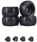 KieTeiiK 4PCS 2 7'' R/C Rad Für Felgengummi Beadlock Radreifen All Terrain Kompatibel Hoher Grip Für 1:10 Ferngesteuerte Felgen 1/10 Aluminium Felgen Und Reifen 1 9 Felgen Und Reifen 1/10