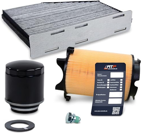 BESTPRICE ATP Inspektionspaket Filterset mit 1x Ölfilter, 1x Innenraumfilter