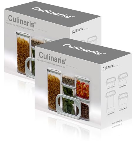 Culinaris - Vorratsdosen Set - 5 teilig - Vorratsbehälter - Aufbewahrungsdose - Aufbewahrung - Frischhaltedose (2)
