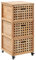 QJBSAVVA Badschrank, BüCherregal Wohnwand Medizinschrank KüChenschrank Geeignet für Wohnzimmer Balkon Abstellraum Keller 41x41x91 cm Massivholz Walnuss
