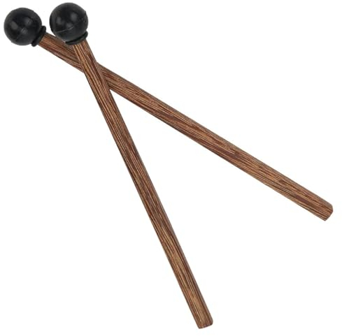 FDCGAS xylophon schlägel - 1 Paar Gummi Xylophon Mallet Percussion mit Holz Griff Schlägel Percussion Sticks Gummi Schlägel Sticks mit Holz Griff,Glockenspiel Percussion Sticks Instrumental Zubehör