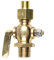 YUANGANG Grifo de gasolina de latón para motocicleta, vintage, interruptor de gasolina, válvula de grifo de gasolina, boca de clavija, patrón estándar G1/4