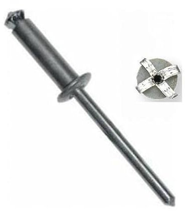 UCAFIX - REMACHE FLOR CABEZA ALOMADA 4,8mm LARGO 16mm