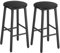 HOOBRO Barhocker, 2er-Set, Barstühle, Küchenstühle, Stehtische, 64 cm hohe Hocker, für Esszimmer, Küche, robust und stabil, Industrie-Stil, Schwarz EBB07BY01G1