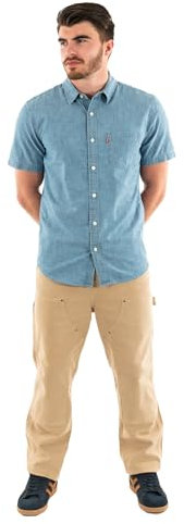 Levi's S/S Sunset 1 PKT STANDRD Camiseta, Sebastian Chambray L, M Hombres