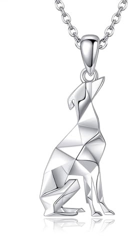 Windhund Geschenk 925 Sterling Silber Windhunde Halskette süße Grayhound Hund Schmuck für Frauen Mädchen Windhundliebhaber Liebhaber
