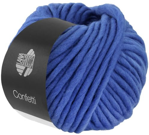 LANA GROSSA Confetti | Fingerdickes Merino-Dochtgarn mit Sprenkeldruck | Handstrickgarn aus 100% Schurwolle (Merino) | 100g Wolle zum Stricken & Häkeln | 50m Garn FB 105