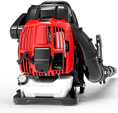 75,6 cc Sac à dos haute puissance Barre horizontale Souffleuse à neige Aspirateur de jardin pour enlever la poussière – Souffleur de feuilles d'essence à quatre temps